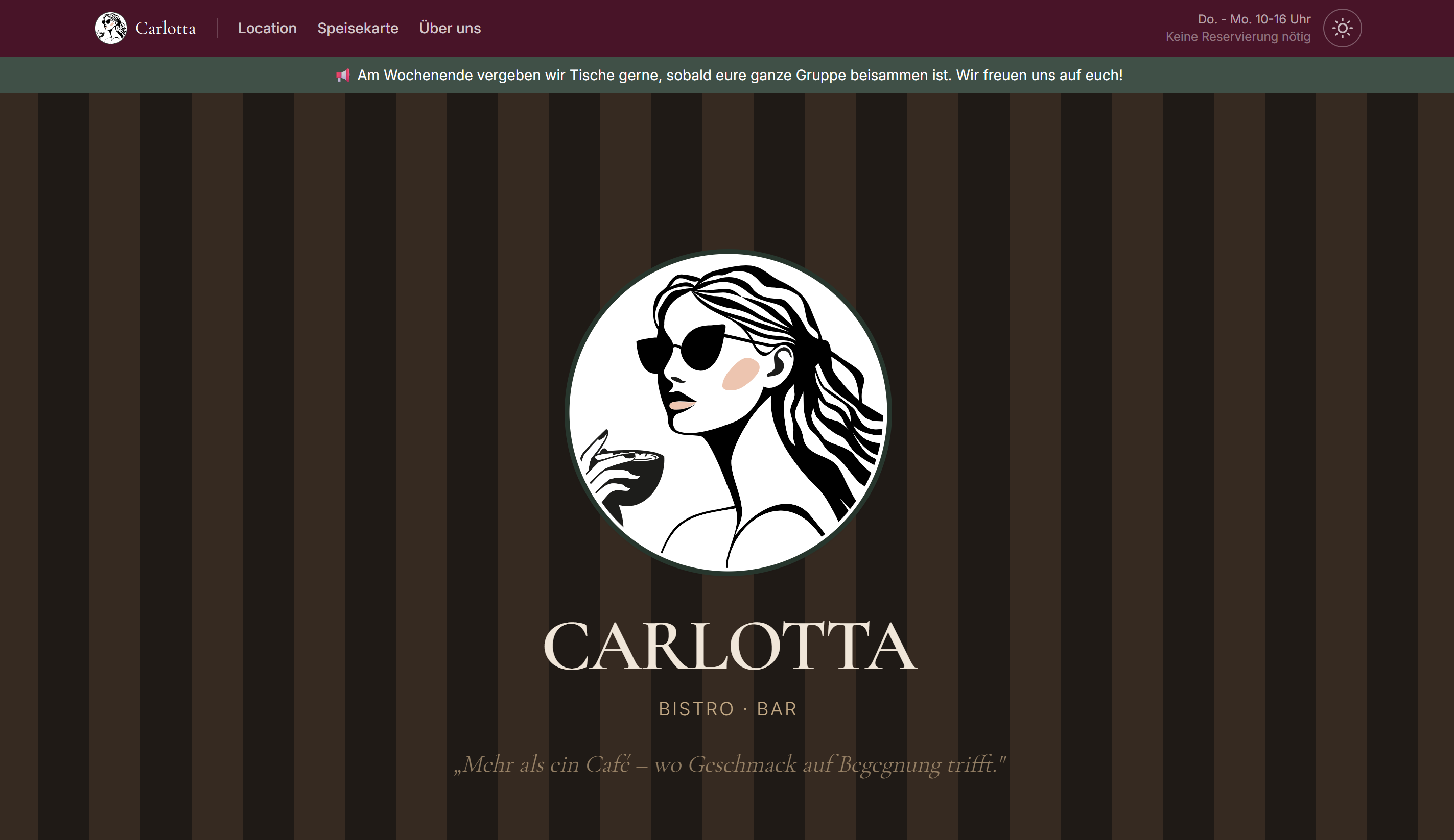 Café Carlotta — Webauftritt